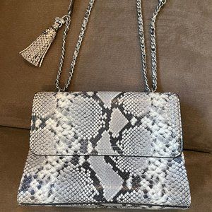 Tory Burch Snakeskin Shoulder Handbag